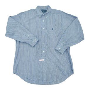 Polo by Ralph Lauren Blue Striped Men's Shirt